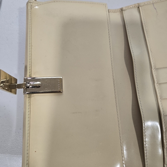 Gucci Wallet Cream Enameled/ Patent Leather - Picture 4 of 10
